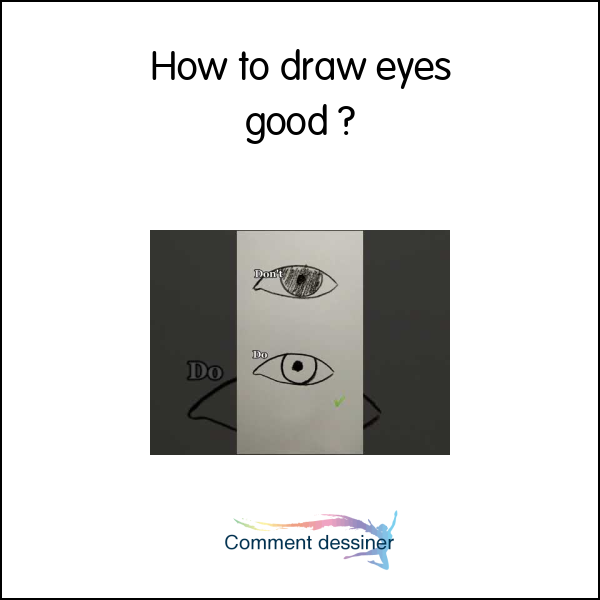 How to draw eyes good
